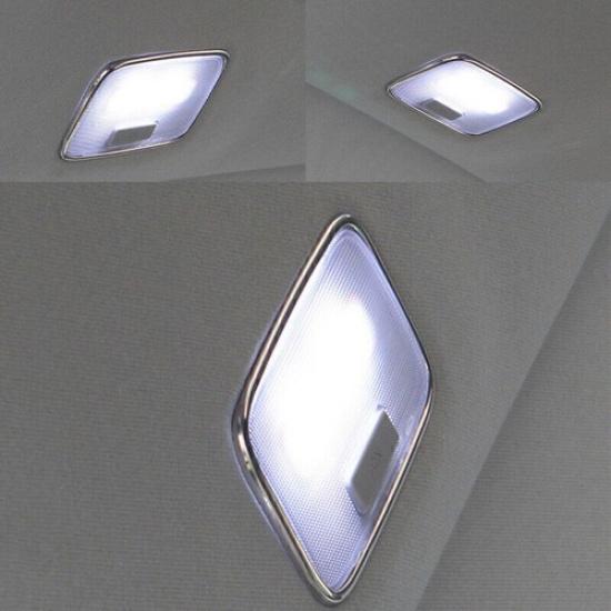 For Hyundai Elantra 2012-2016 Sliver Steel Rear Reading Light Cover Trim 1PCS