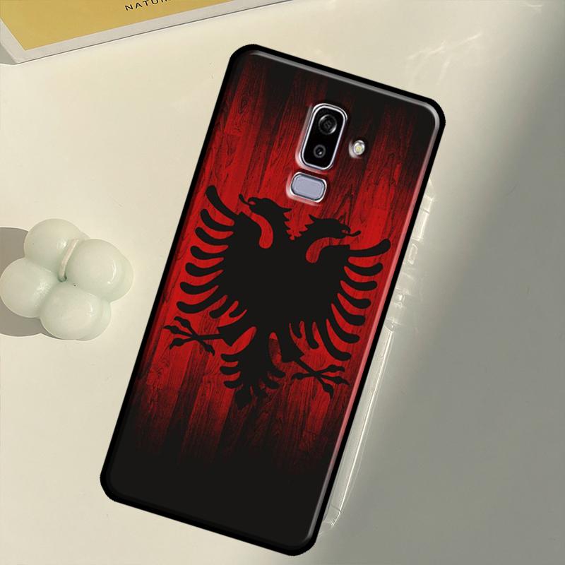 Albania Albanians Flag Art Case For Samsung Galaxy J4 J6 Plus 2018 A6 A7 A8 A9 J8 J1 J3 J5 J7 2016 A3 A5 2017 Cover