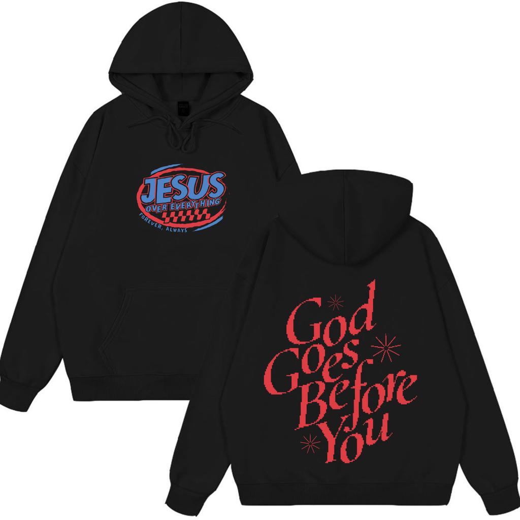 Jesus Christian Bible Verse Vintage Graphics Hoodie Unisex Fashion Clothing Pullover Autumn Winter Loose Casual Sweatshirts