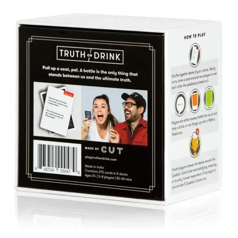 Truth or Drink English Board Games Drinking Card Friends Party Board Game