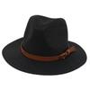 Cappello Panama Primavera Estate con Cinturino Giallo Accessori Cappello di Paglia Spiaggia Traspirante Casual Cappello Jazz Stile Europeo Americano