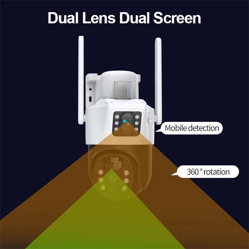 V380 PRO 4G Solar Dual Lens Remote Outdoor Monitoring Camera