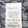 GUCCI [/Domestic Regular] 794903 GG Print Silk Long Sleeve Pajama Shirt/ tops Navy / grayUsed