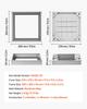 Manhole Cover with Frame, 300 X 300mm Invisible Recessed Septic Tank Access Covers, Aluminum Alloy Embedded Drain Channel Inspection Cover for