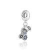 Copper Metal Painter Architect Tailor Snowflake Bead Component Shell Charm Bead Component Compatible With Authentic Original Bracelet High Quality