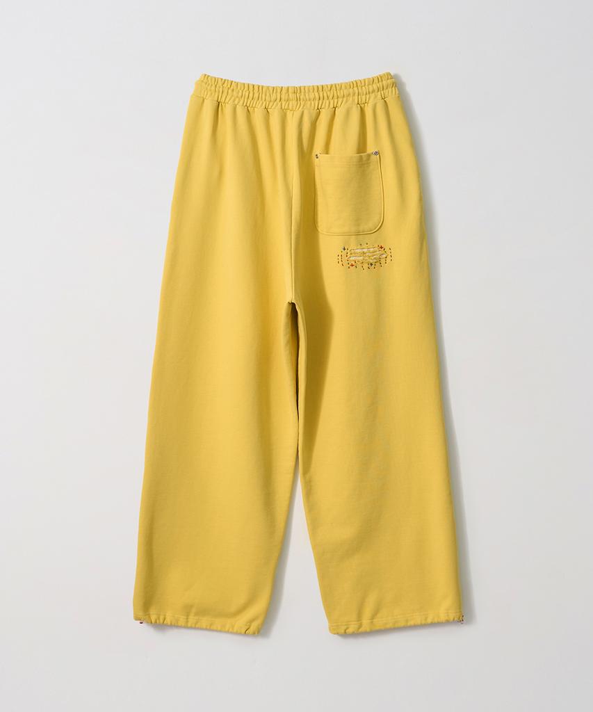 Gameoncheupaeb Washed Hand Stitch Sweatpants (Yellow)