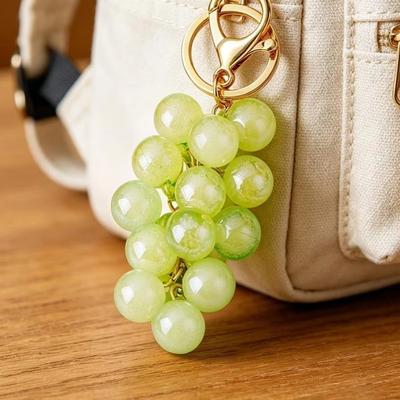With Lobster Clasp Grape Keychain Easy To Hang Key Holder Creative Key Chain  Key