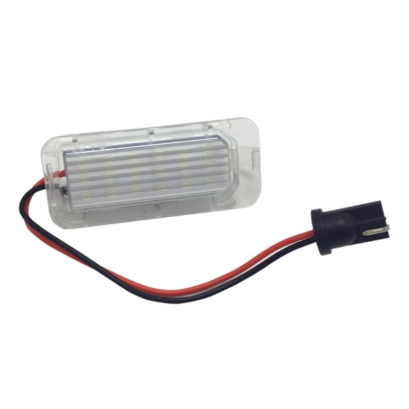 1 pereche ansamblu de lumină pentru plăcuță de înmatriculare cu LED complet alb-xenon pentru lampă pentru plăcuța de înmatriculare Focus 5D Mondeo Fiseta 6500K CAN-bus 12V