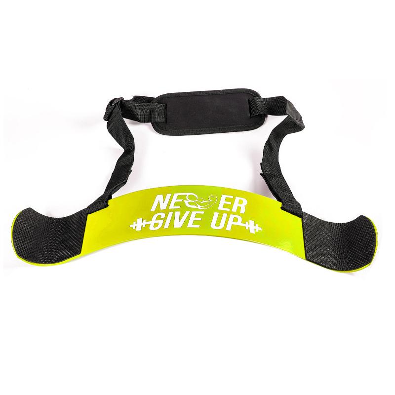 Premium Arm Blaster Adjustable Body building Biceps Curl Support Straps Training Accessory supplies Lifting Board giallo