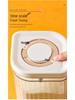 Large Airtight Plastic Storage Jar for Flour, Snacks, Grains, and Milk Powder