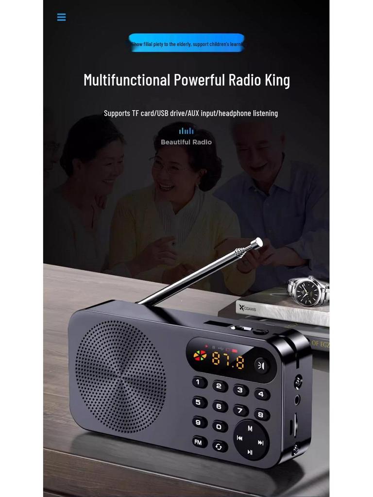 Keling Portable Rechargeable FM Radio & Music Player with Storytelling & Opera Functions