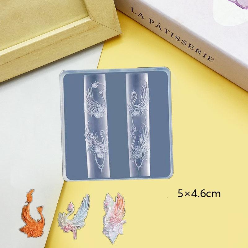 

3D Морская звезда Ракушка Бабочка Цветок Силиконовая форма для ногтей Сделай сам Украшение для нейл-арта Прозрачный шаблон для ногтей Инструменты для дизайна маникюра A5