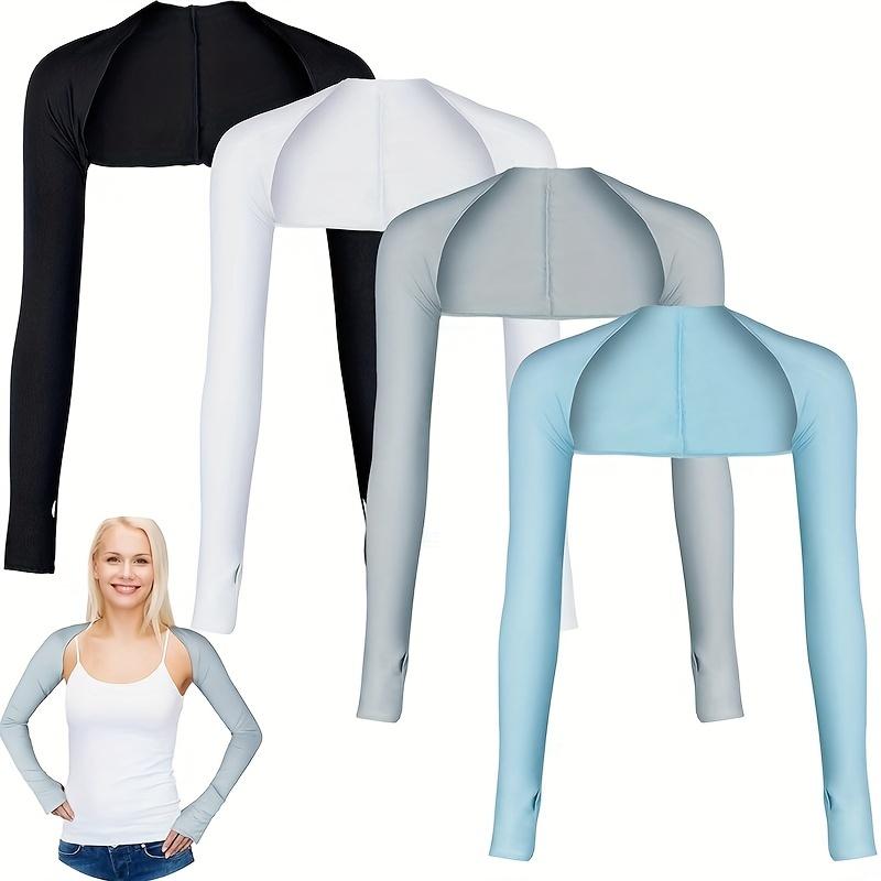 Women'S Sports Sun Protection Shawl Thin Style Shoulder Length Women'S Sports Sleeve Perfect For Outdoor Golf Running Cycling