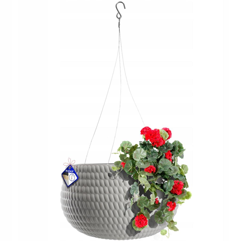 KADAX Hanging Flowerpot for Balcony Terrace Bowl Gray 29.5cm