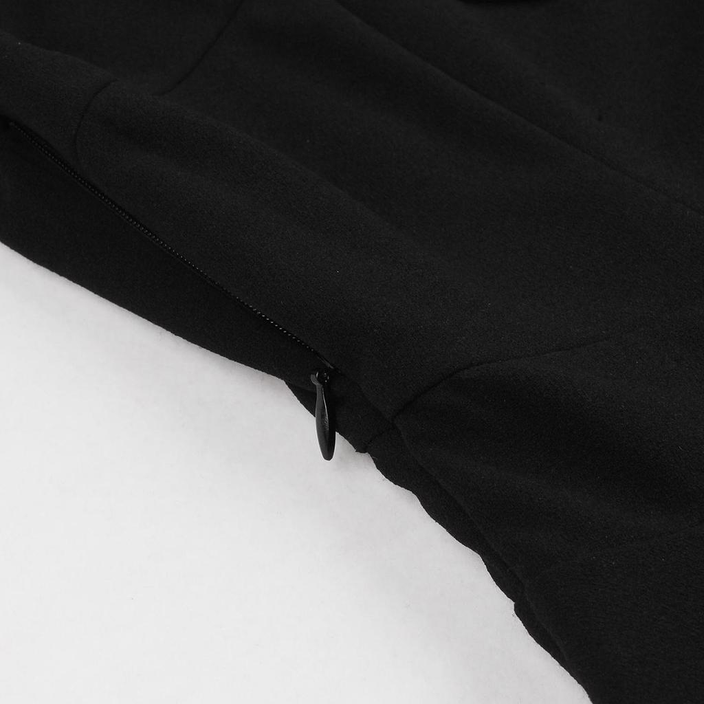 Damen Kleid Retro Swing Mesh Gothic Party Wear Flatterärmel Sweet Heart Neck mit Schleife Skater Abend Cocktail formelles Outfit Midi-Kleider