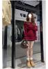 Korean Style Off-Shoulder Bowknot Knit Top – Women's Slim Fit Autumn Sweater