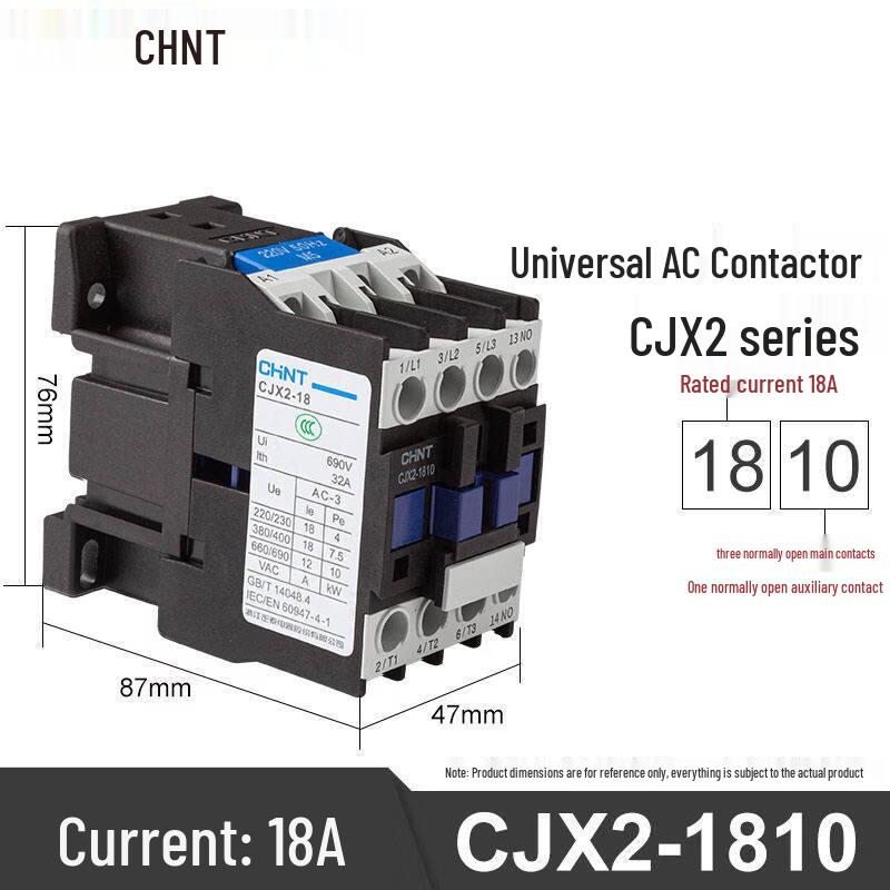 Chint AC Contactor CJX2-1810 (CN version)