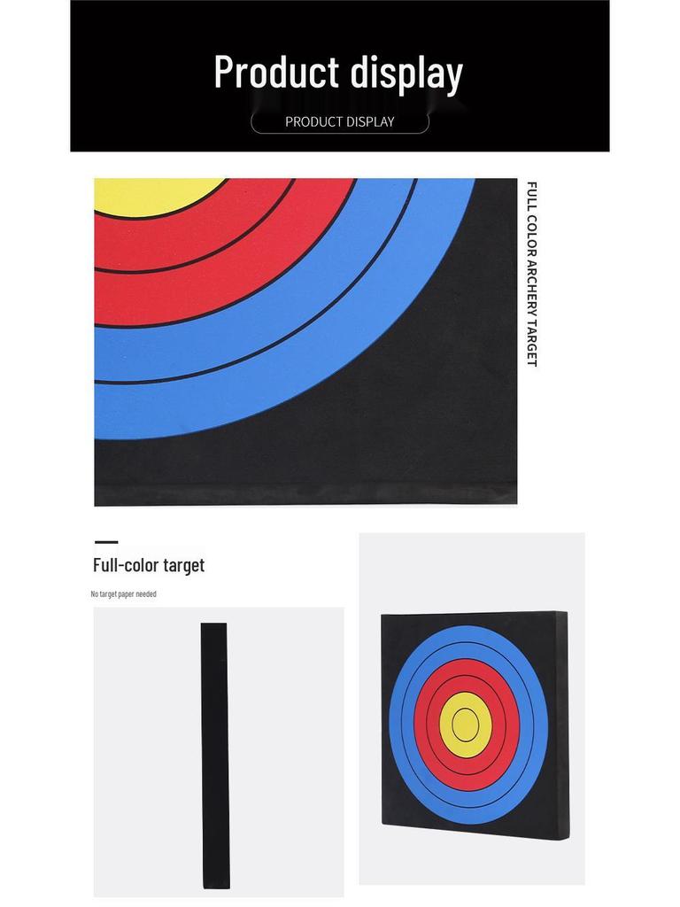 Full-Color EVA Target for Recurve Bow and Arrow Shooting Practice