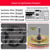 Exhaust Fan Blades: 6-12 Inch Ventilation Accessories with D Hole