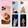 Etui Na Telefon Singer S-Sabrina C-Carpenter Dla iPhone 17,16,15,14,13,12,11 Plus,Pro,Max,XR,XS,Plus,E,SE4,Mini Przezroczyste Pokrowce