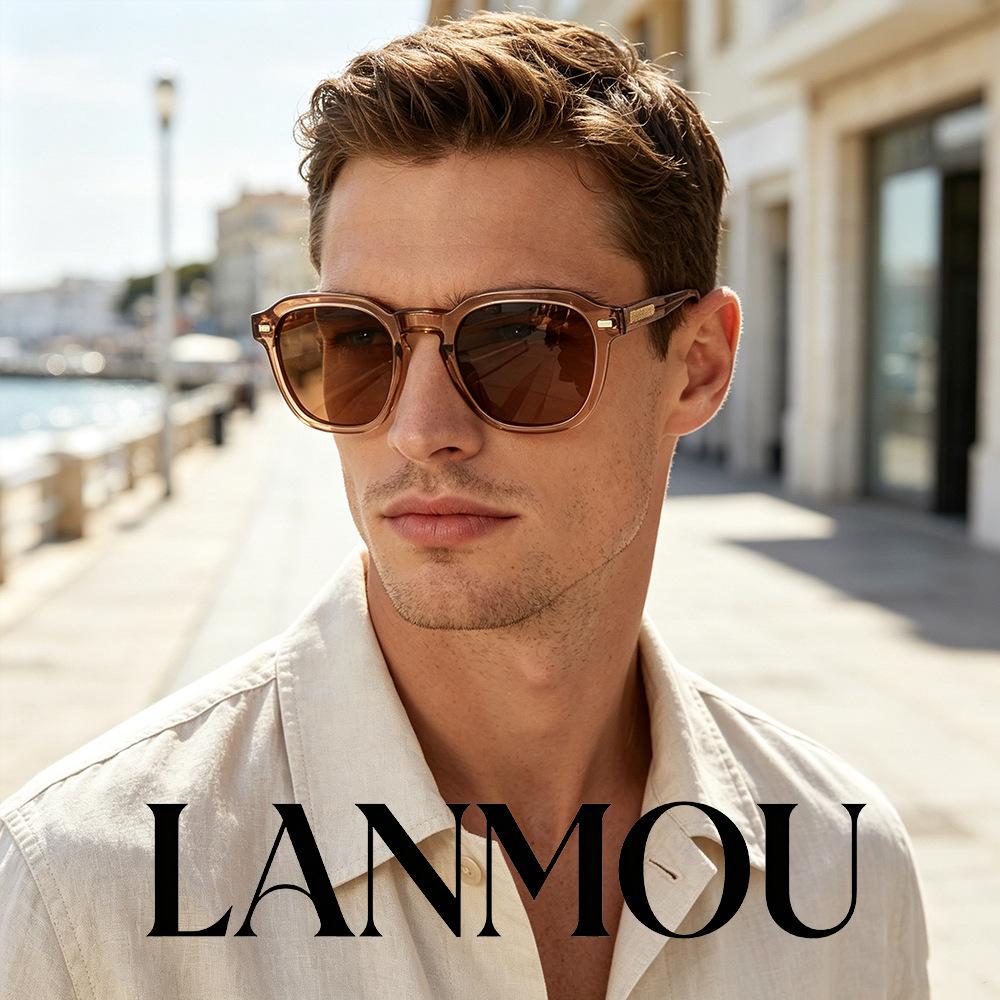 Premium plate European and American fashion sunglasses men's glasses sunshade big-name sunglasses women's retro trend sunglasses