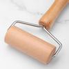 Wood Rolling Pin Non-Stick Dough Roller for Pizza Pastry Ergonomic Mini Dough Rolling Pin Easy-Clean Essential Baking Tool for Home Kitchen