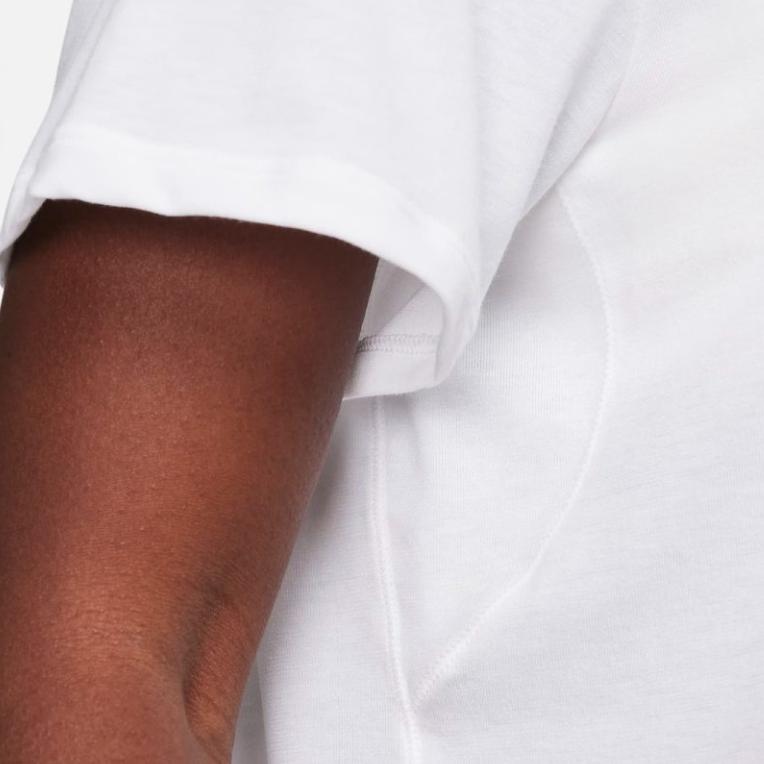 Nike Skin-Friendly Comfortable Breathable Short Sleeve T-Shirt Women Tops White FN2815-100