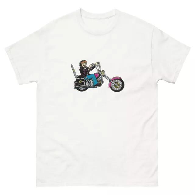 Motorcycles Man World Industries Vintage 90s Skateboarding T Shirt designs Unisex T-Shirt L