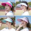 Summer UV Protection Breathable Adjustable Beach Cap Sun Hat Sports Visors Empty Top Hat