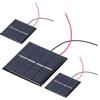 3Pcs 0,45 W 2V Mini Solar Panel Zellen Micro Wired Polysilizium Solar Panel DIY Batterie