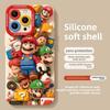 Suitable for Apple 17promax Mobile Phone Case Iphone16 Mario 15pro1413 Protective Cover, Fingerprint-resistant