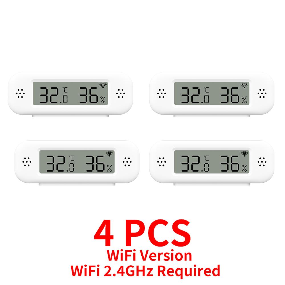 Tuya WiFi Mini Temperature Humidity For Smart Home Thermometer Hygrometer APP Remote Alarm Work with Google Home Yandex Alexa