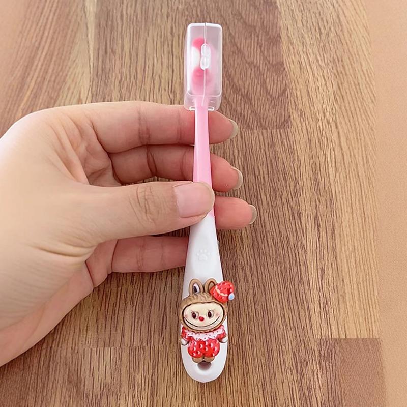 Labubu Kids Baby Soft Toothbrush Teeth Deep Cleaning Portable Dental Oral Care