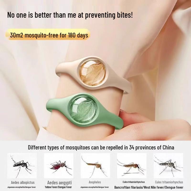 Portable Mosquito Repellent Bracelet for Babies, Children & Adults - Ideal for Indoor/Outdoor Use
