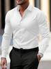 Professional Slim Fit Plus Size Workwear: Long Sleeve White & Short Sleeve Black Shirts