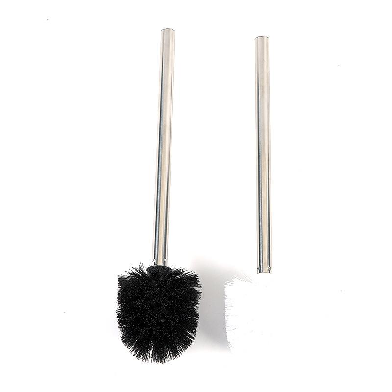 Household Plastic Stainless Steel Toilet Brush Bathroom Cleaning Brush Plastic Toilet Cleaning Brush