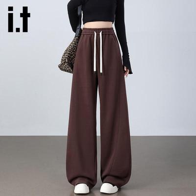 Izzue IT Damen Lässige Weiter Bein Casual Jogginghose