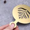 Stainless Steel Coffee Stencil Latte Cappuccino Decorating Stencils Cake Cookie Spray Paint Art Baking Mold For Barista Template