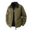 Autumn 2025 Retro Workwear Loose Turn-Down Collar Jacket