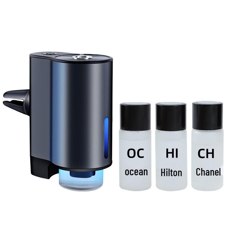 Portable USB Rechargeable Car Air Vent Aroma Diffuser with Built-in Battery and Adjustable Three-Speed Smart Spray