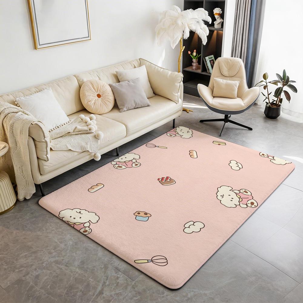 Animal A Bear Floor Mat Eco Flannel Doormat Non Slip Odorless Indoor Floor Rug Soft Short Plush Home Mat
