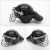 Black French Style Tactical Helmet with Steel Mesh Visor