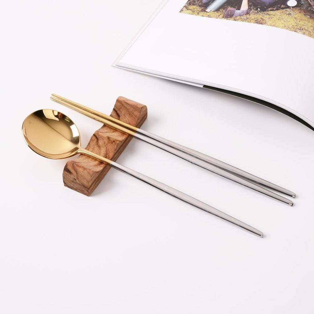 Avella Premium Glossy and Matte Cutlery Two-Tone 4-Piece Set