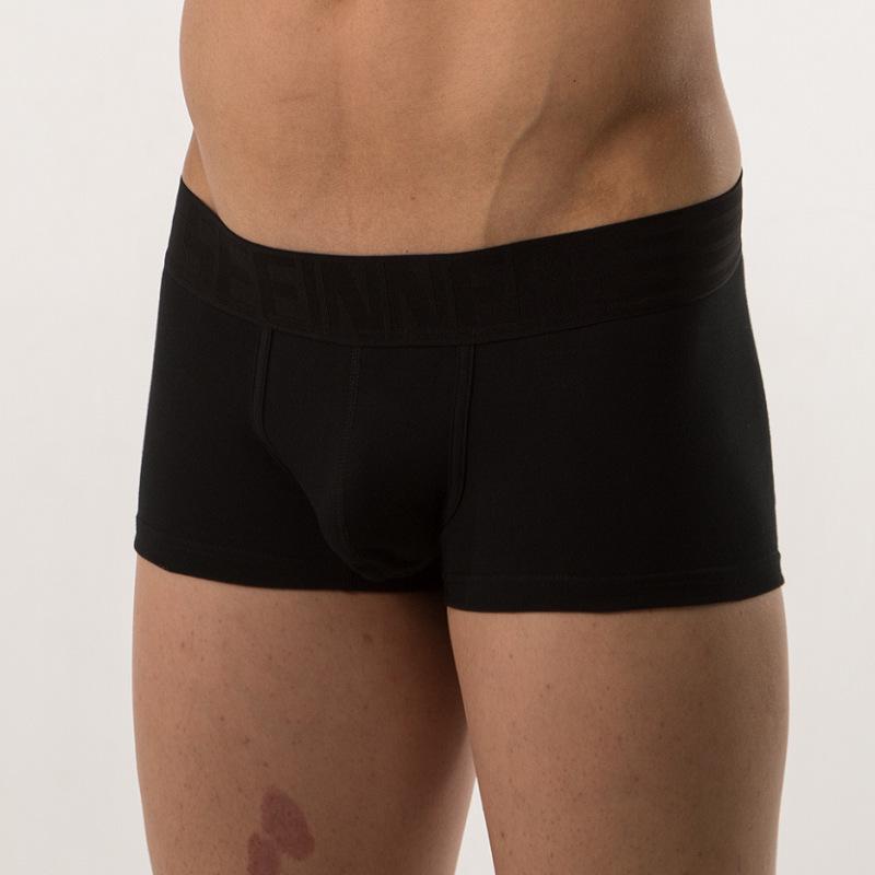 Breathable Low-Rise Cotton Boxer Briefs with U-Shape Pouch Support