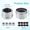 TOYMIS Set of 4 Trailer Hub Caps and Bearing Grease