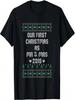 Nossa Primeira Navidad Como Sr. e Sra. 2019 Camiseta de Presente de Natal para Casais