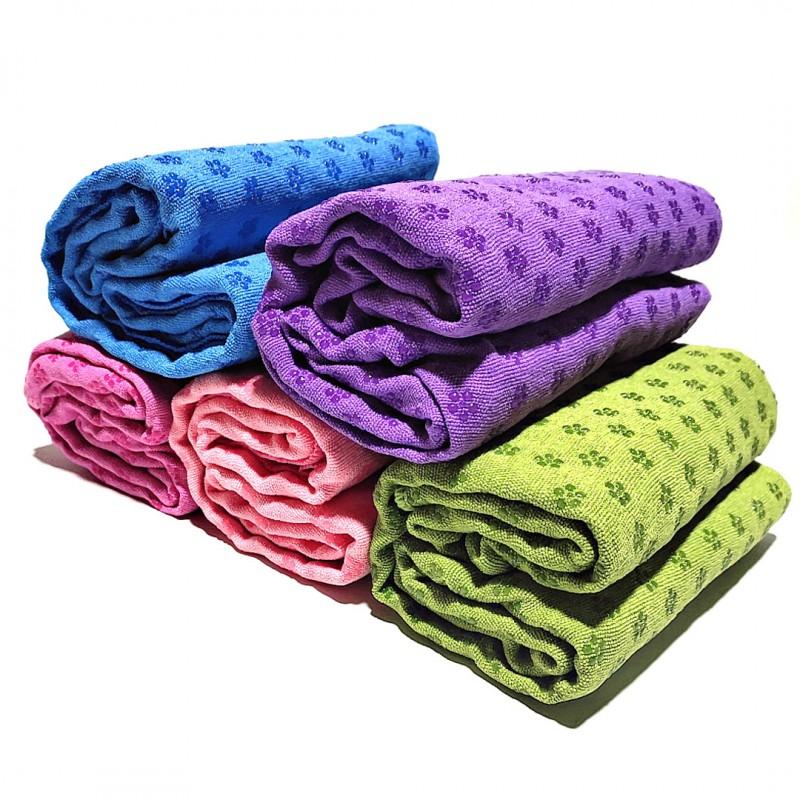 Non-Slip Yoga Towel Mat Home Gym Exercise Pilates Hot Sweat Absorbent Microfiber Fitness Blanket Portable