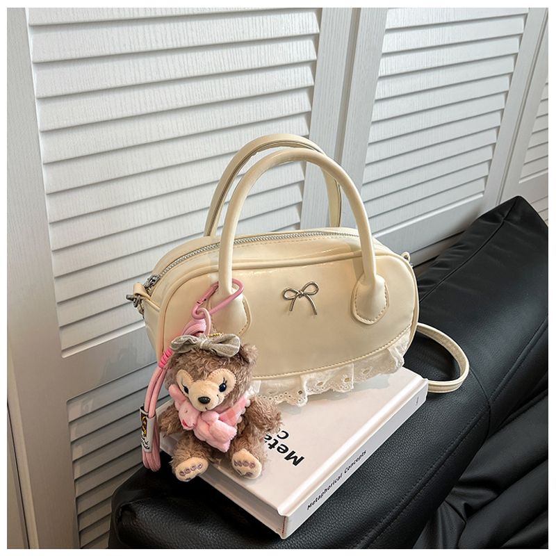 

Высокое чувство западный стиль нишевая сумка-бант сумка-подушка для боулинга высокое чувство легкая роскошная сумка женская сумка-мессенджер Бостон White | Without pendant