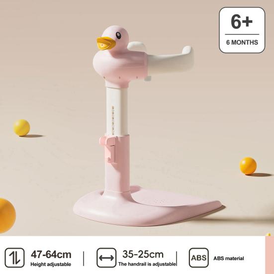 Bebek Duşu Rafı Yükseklik Genişlik Ayarlanabilir Kaymaz Taban Bebek Banyo Rafı Ördek Tasarımı Taşınabilir Yeni Yürümeye Başlayan Çocuk Banyo Standı