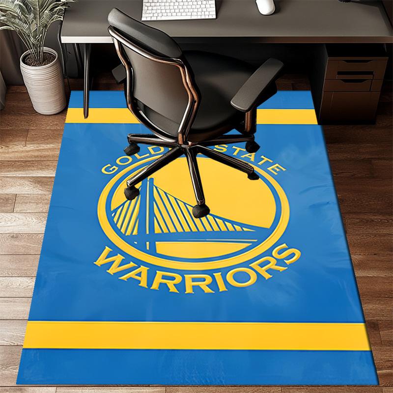 Golden State Warriors Logo Rug Game Carpet, Floor Mat for Bedroom Living Room Entryway Rug, Home Decor Idea Gift for Christmas birthday